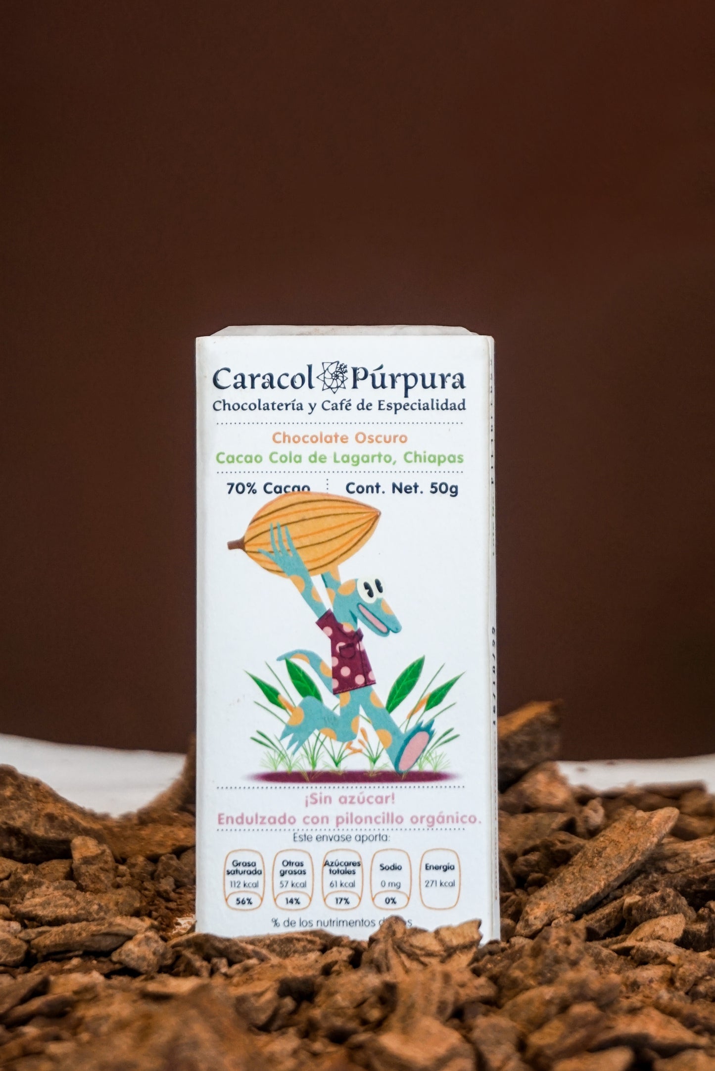 Barra 70% cacao con piloncillo
